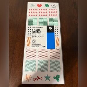 Creative Memories A YEAR TO REMEMBER Designer Stickers BRAND NEW Sealed